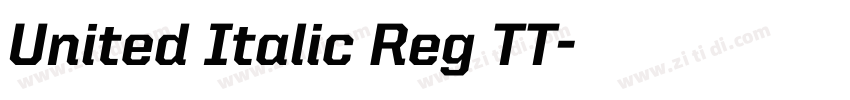 United Italic Reg TT字体转换
